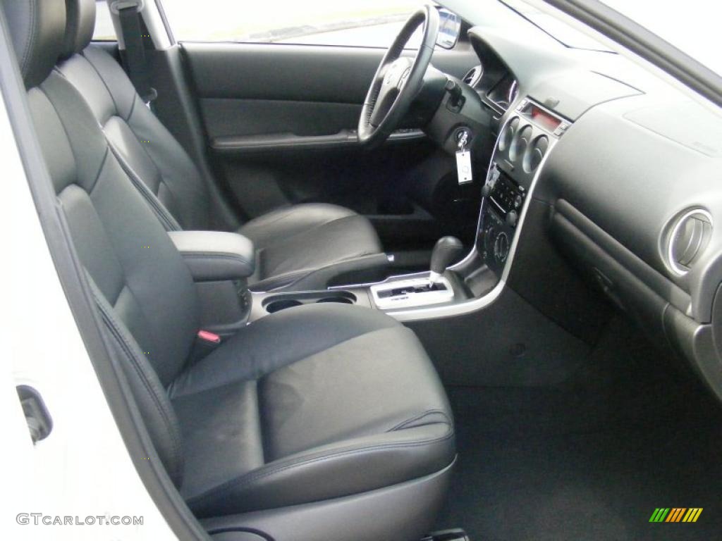 Black Interior 2008 Mazda MAZDA6 i Grand Touring Sedan Photo #39138766