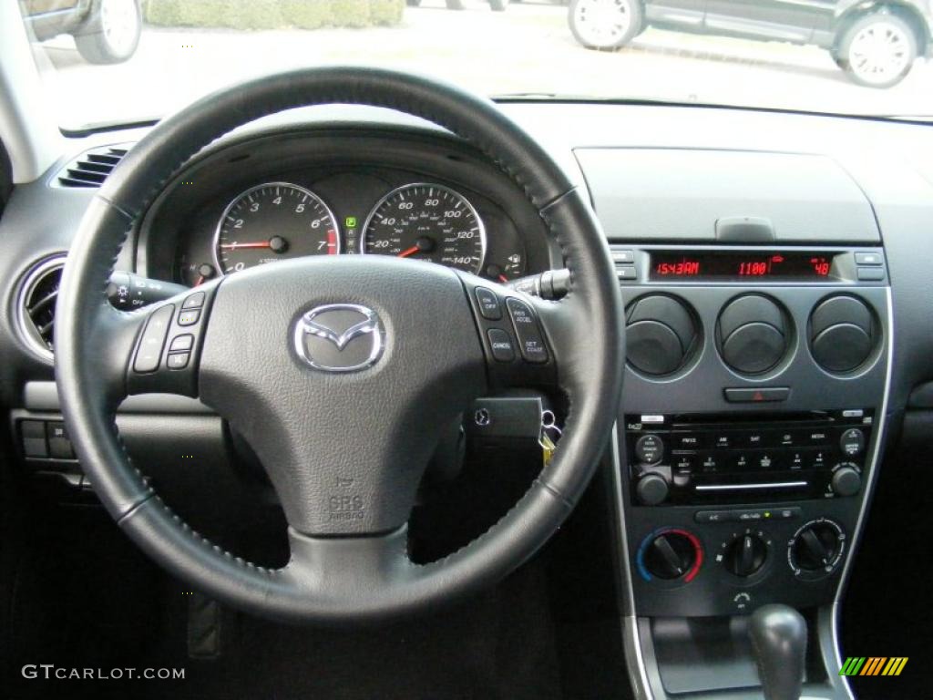 2008 Mazda MAZDA6 i Grand Touring Sedan Black Dashboard Photo #39138810