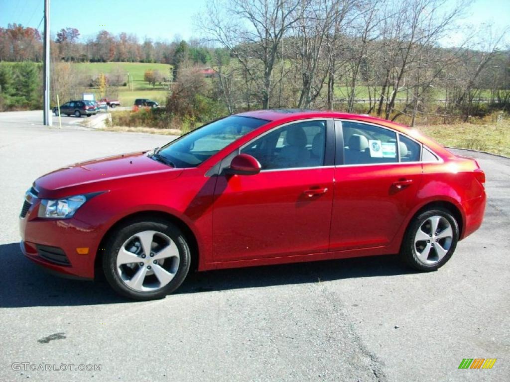 Crystal Red Metallic Tintcoat 2011 Chevrolet Cruze LT Exterior Photo #39139606