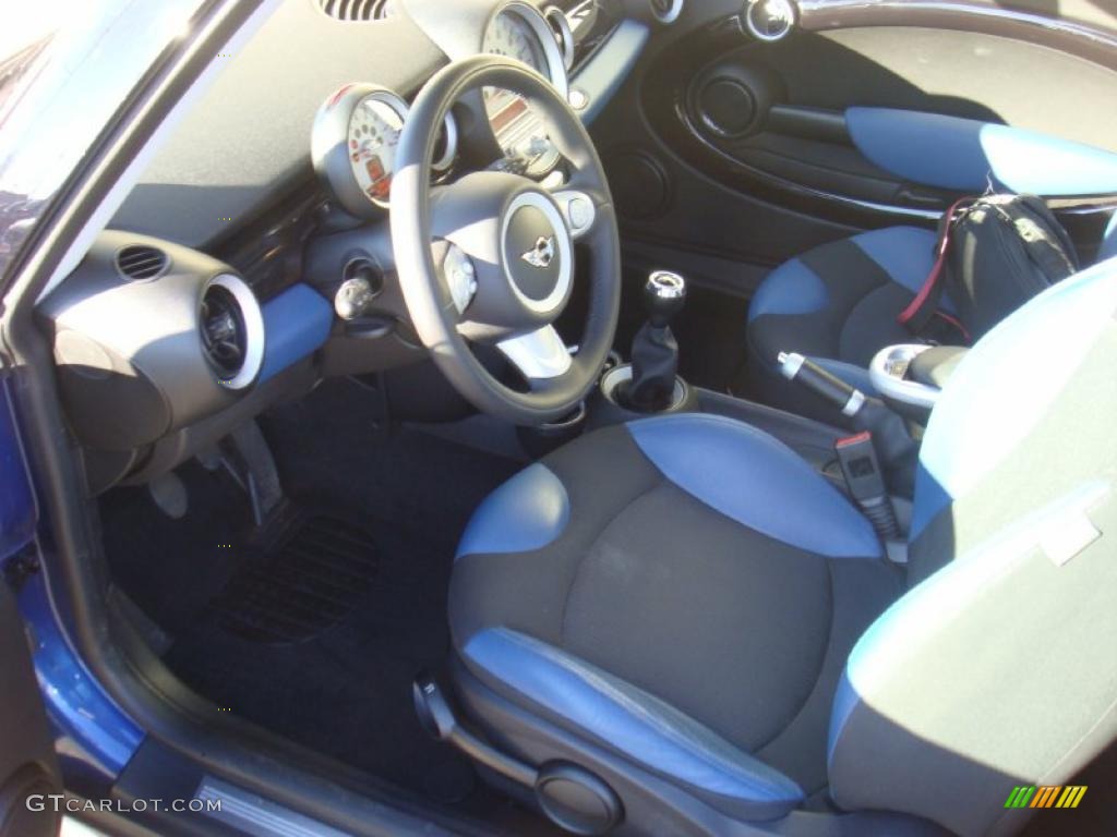 Grey/Black Interior 2008 Mini Cooper Hardtop Photo #39140026