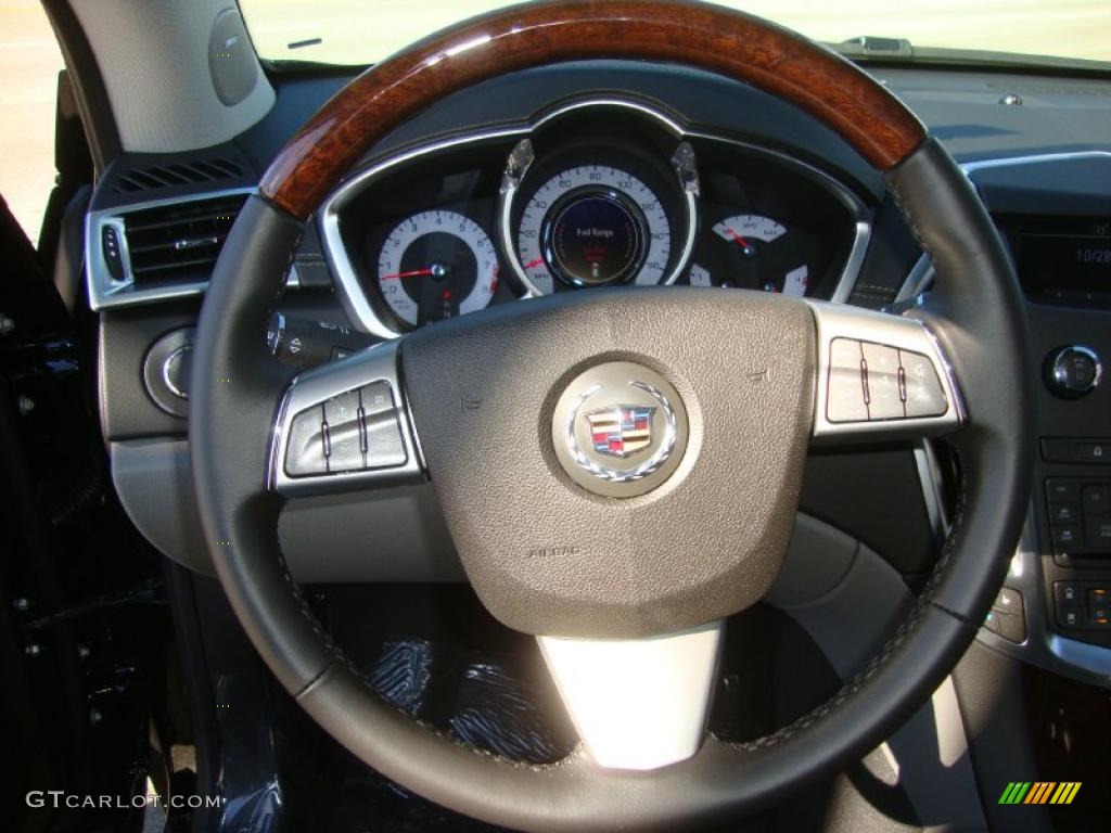 2011 Cadillac SRX 4 V6 AWD Ebony/Titanium Steering Wheel Photo #39140278