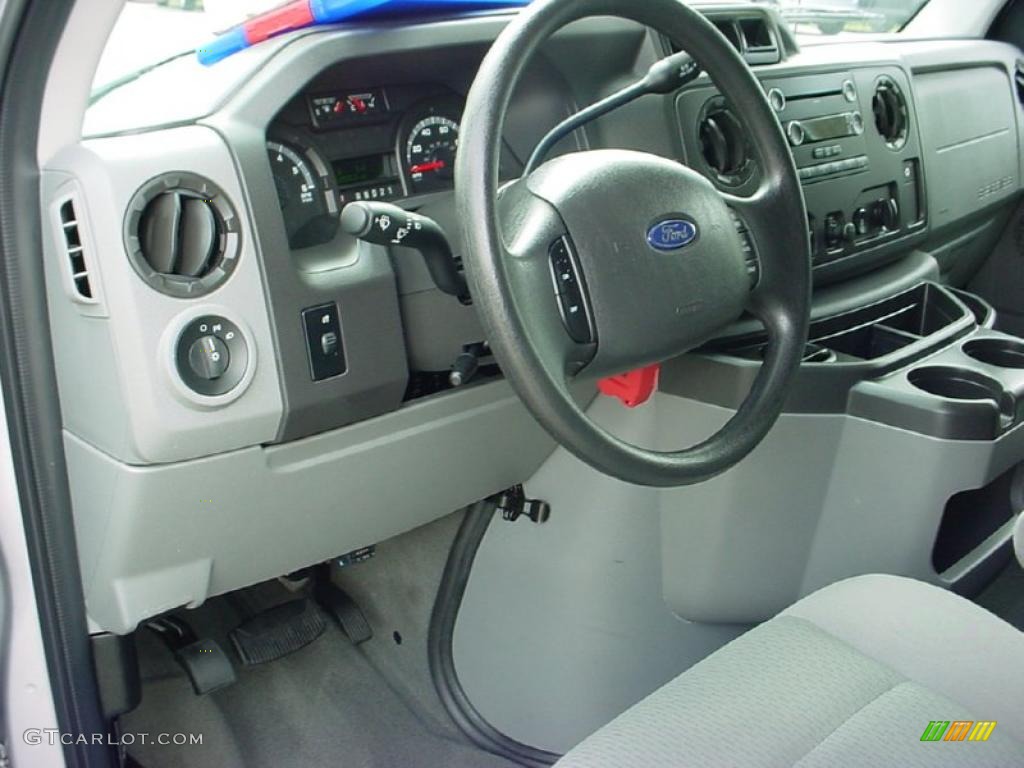 2010 Ford E Series Van E350 XLT Passenger Medium Flint Dashboard Photo #39142682