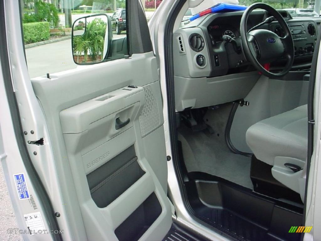 Medium Flint Interior 2010 Ford E Series Van E350 XLT Passenger Photo #39142694