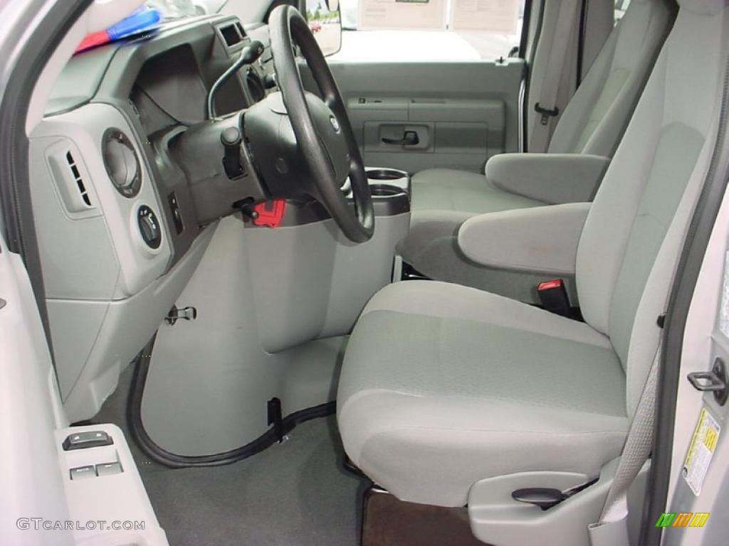 Medium Flint Interior 2010 Ford E Series Van E350 XLT Passenger Photo #39142722