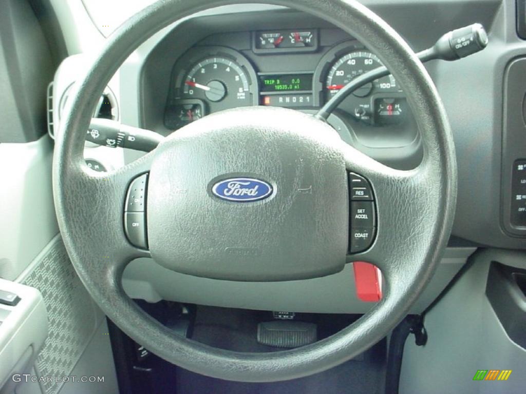 2010 Ford E Series Van E350 XLT Passenger Medium Flint Steering Wheel Photo #39142814