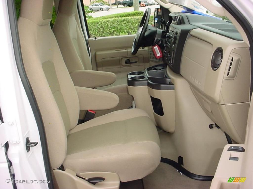 Medium Pebble Interior 2010 Ford E Series Van E350 XLT Passenger Photo #39143246