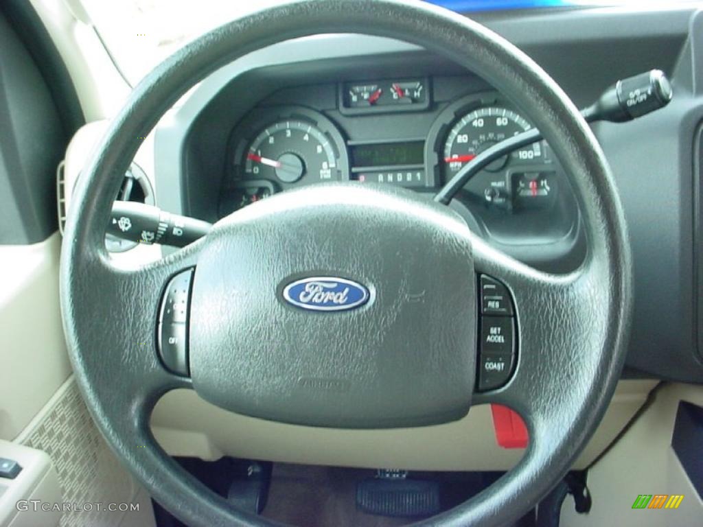 2010 Ford E Series Van E350 XLT Passenger Medium Pebble Steering Wheel Photo #39143306