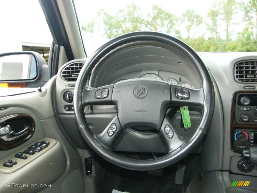 2004 Buick Rainier CXL AWD Medium Pewter Steering Wheel Photo #39144514