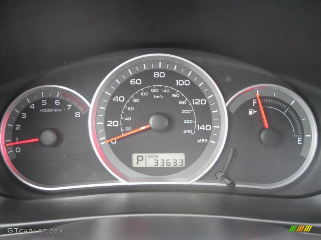 2008 Subaru Impreza Outback Sport Wagon Gauges Photo #39144726