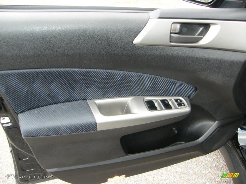 2010 Subaru Forester 2.5 X Black Door Panel Photo #39145142