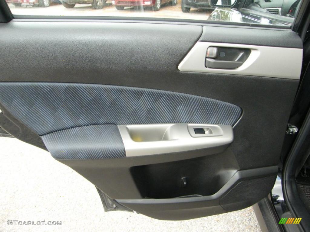2010 Subaru Forester 2.5 X Black Door Panel Photo #39145194