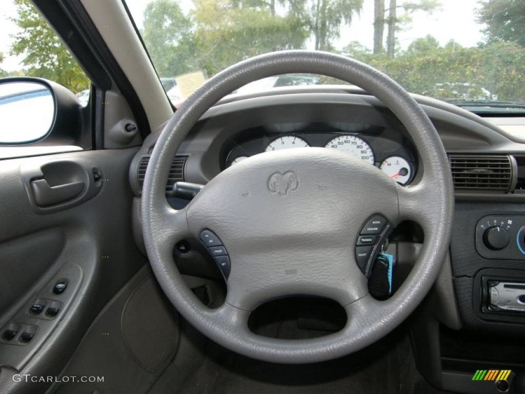 2003 Dodge Stratus SE Sedan Dark Slate Gray Steering Wheel Photo #39145418