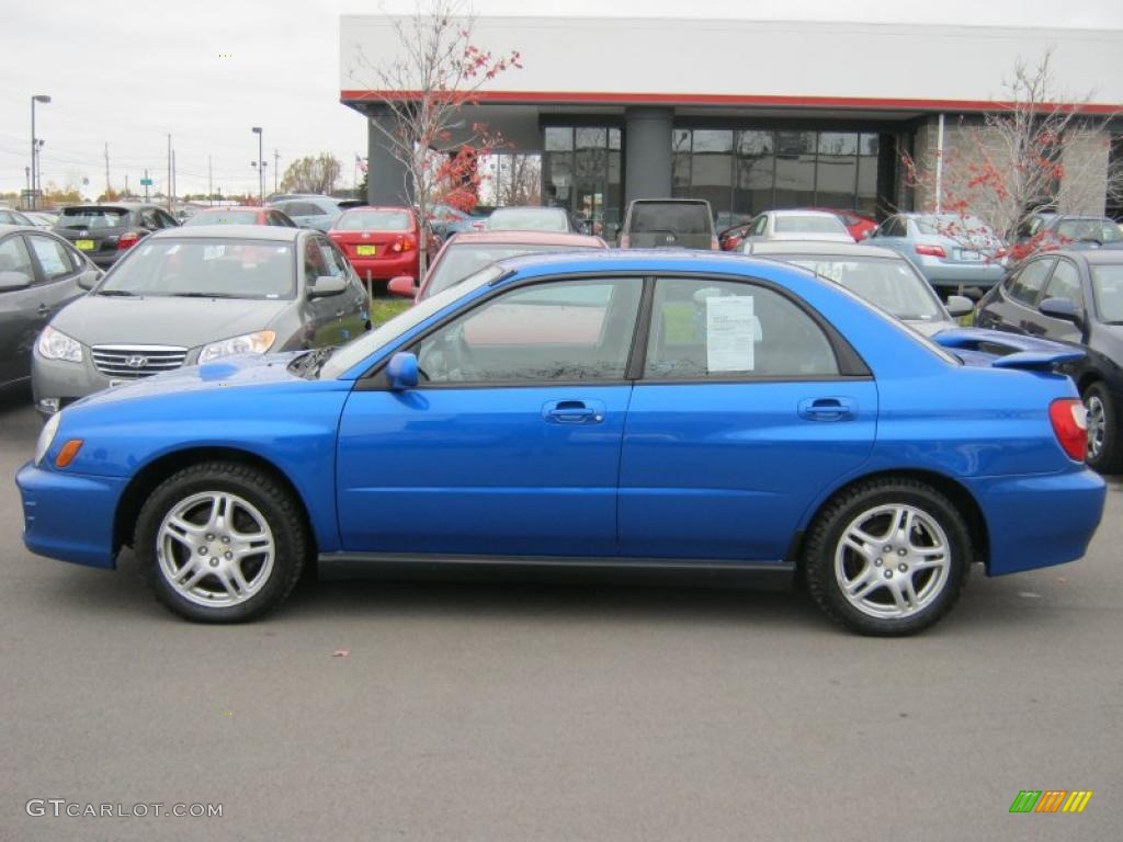 2002 Impreza WRX Sedan - WR Blue Pearl / Black photo #12