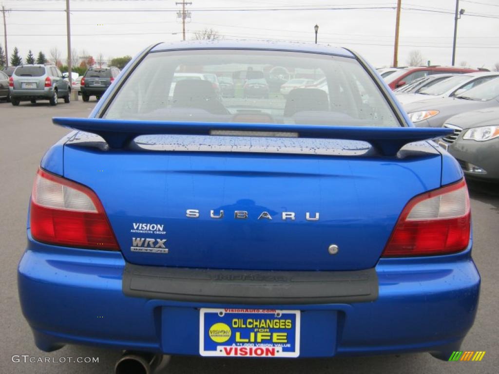 2002 Impreza WRX Sedan - WR Blue Pearl / Black photo #14