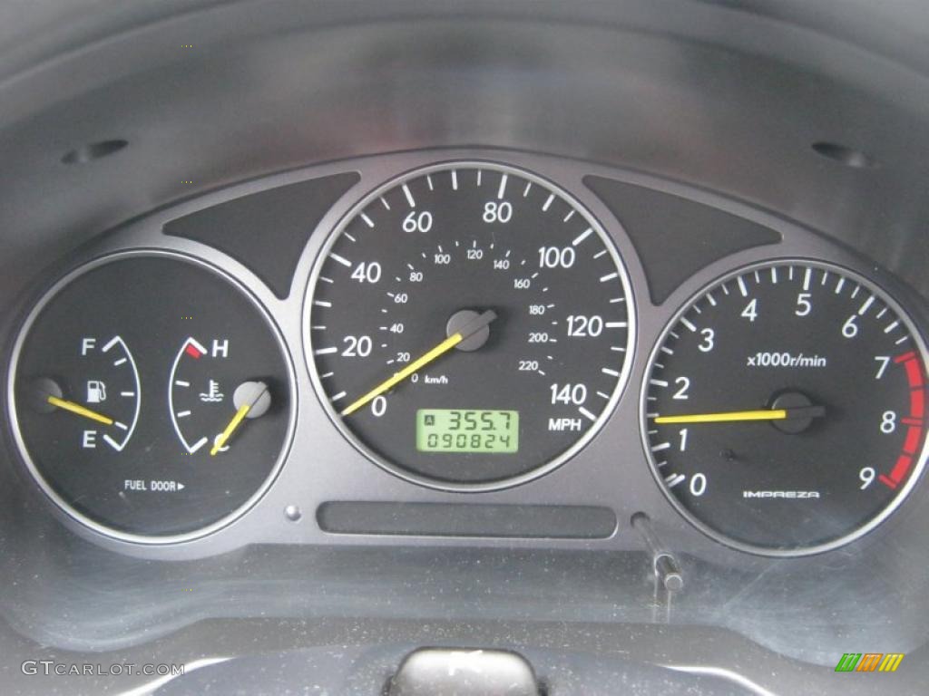 2002 Subaru Impreza WRX Sedan Gauges Photo #39145546