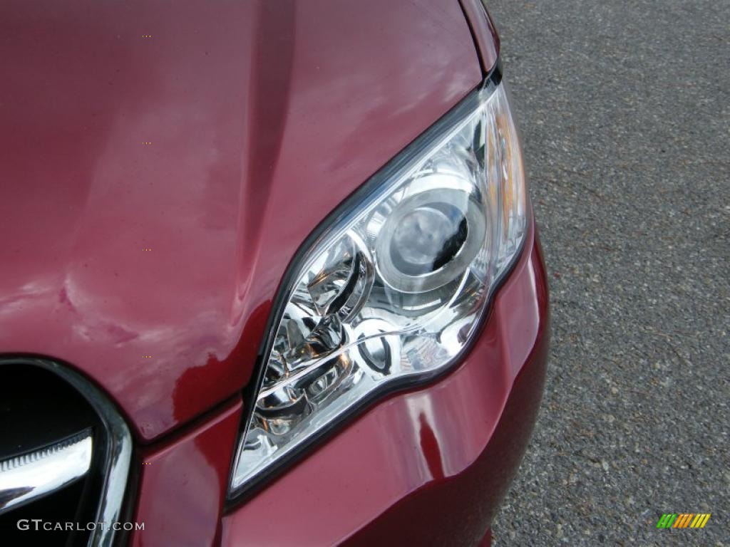 2009 Legacy 2.5i Sedan - Ruby Red Pearl / Warm Ivory photo #9