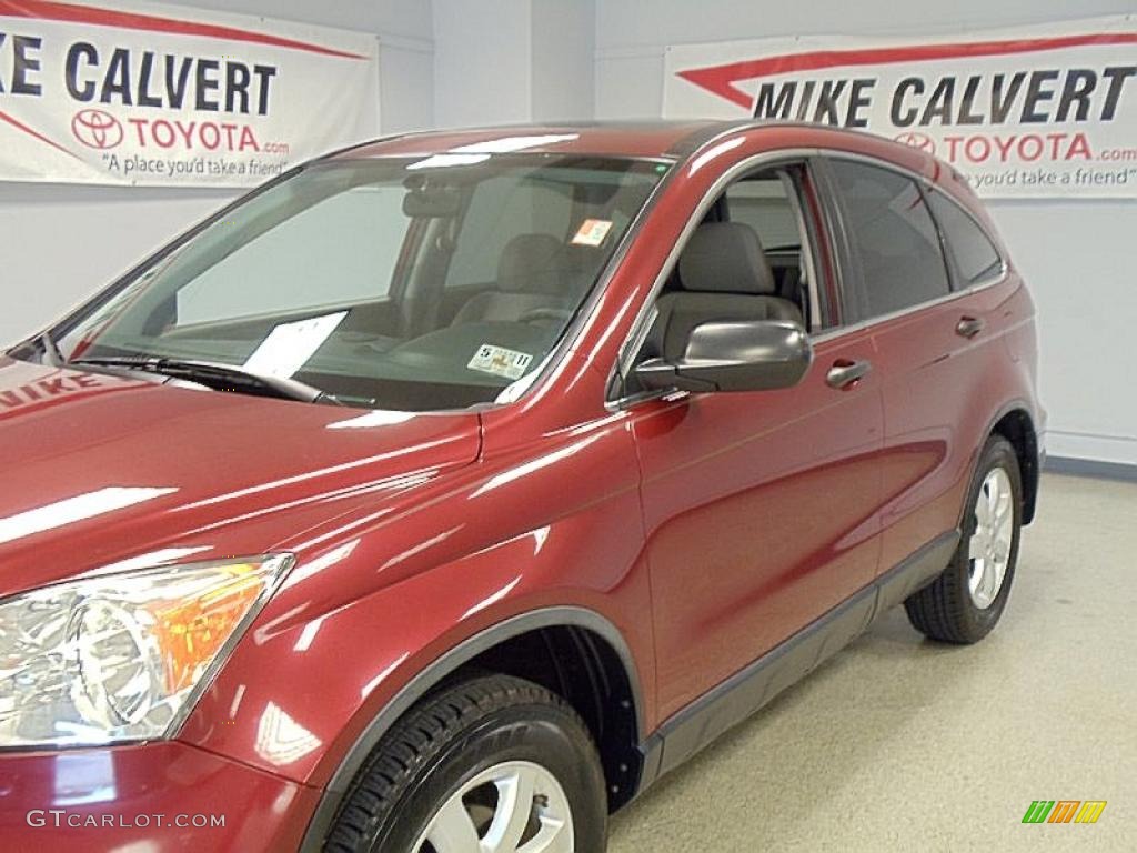 2007 CR-V EX - Tango Red Pearl / Gray photo #6