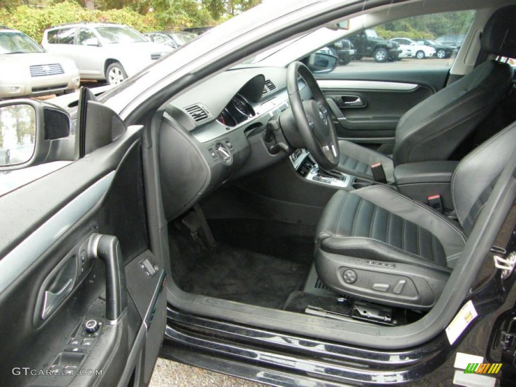 Black Interior 2009 Volkswagen CC Luxury Photo #39147014