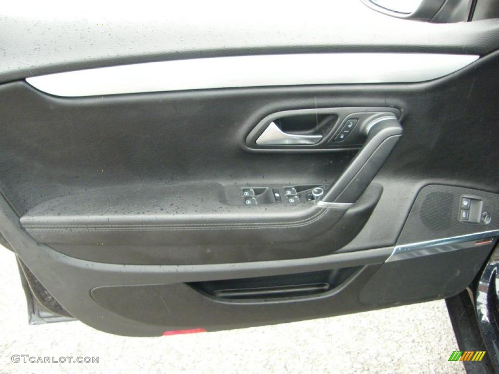 2009 Volkswagen CC Luxury Black Door Panel Photo #39147066