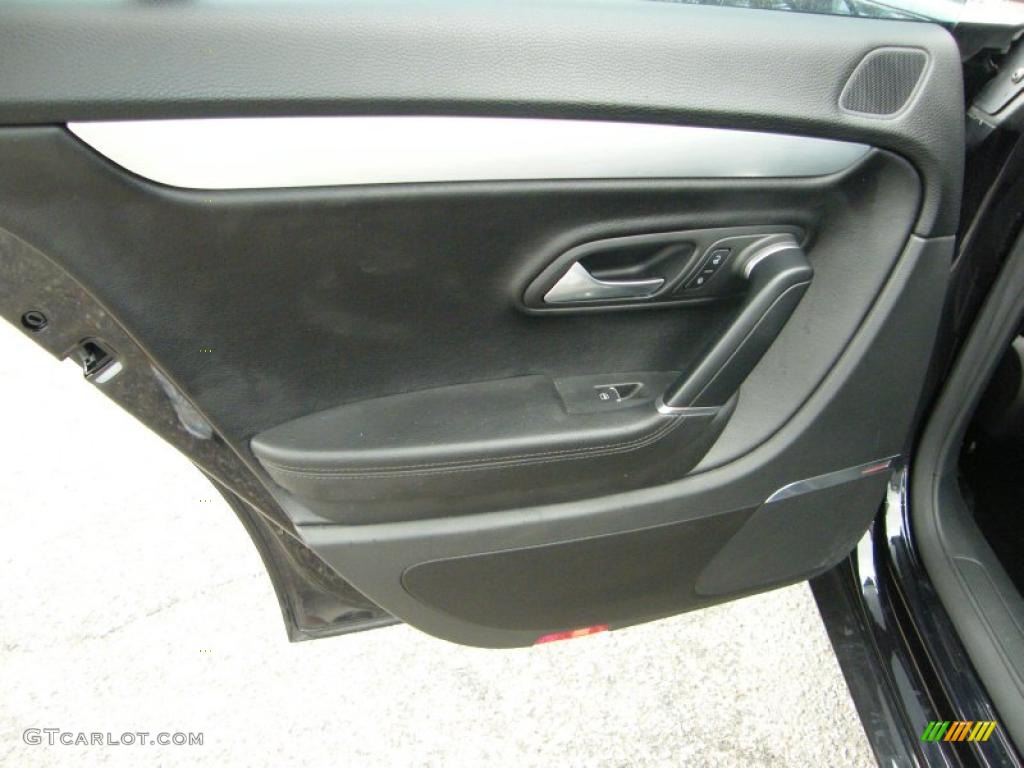 2009 Volkswagen CC Luxury Black Door Panel Photo #39147134