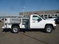Summit White 2011 GMC Sierra 2500HD Work Truck Regular Cab 4x4 Chassis Commercial Exterior