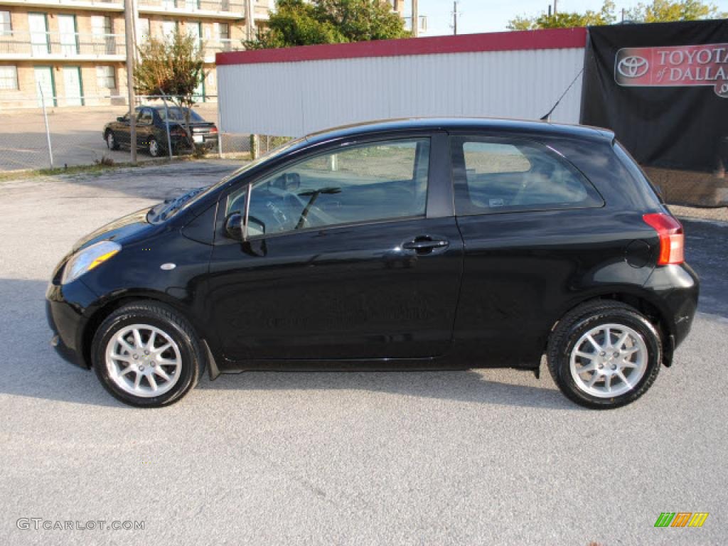 Black Sand Pearl 2008 Toyota Yaris 3 Door Liftback Exterior Photo #39151657