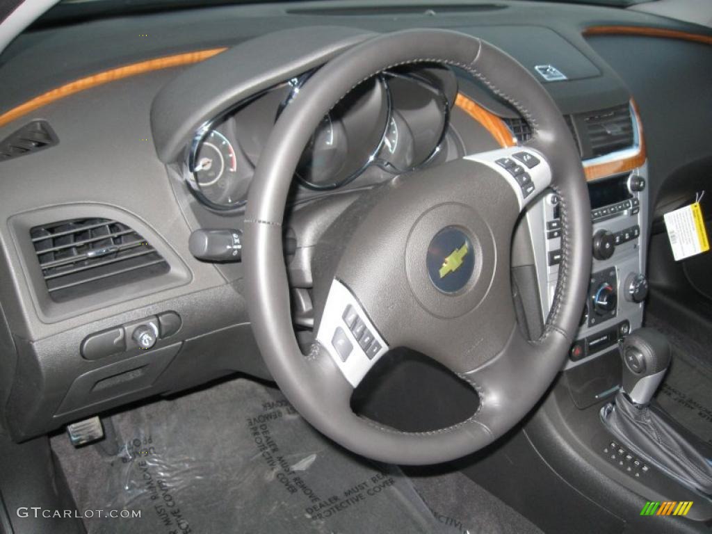 2011 Chevrolet Malibu LT Ebony Steering Wheel Photo #39152157