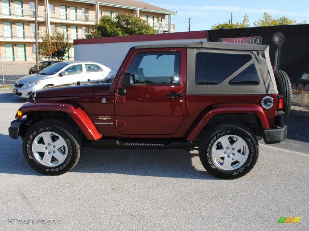 Red Rock Crystal Pearl 2008 Jeep Wrangler Sahara 4x4 Exterior Photo #39152225