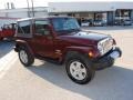 Red Rock Crystal Pearl 2008 Jeep Wrangler Sahara 4x4 Exterior