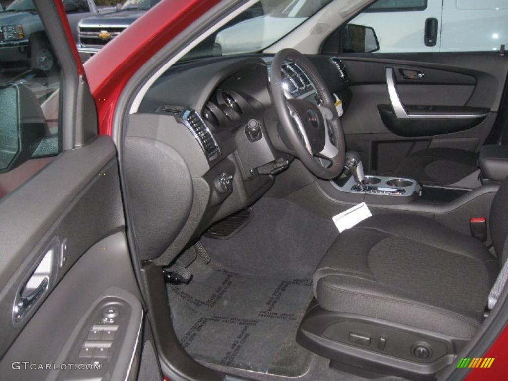 Ebony Interior 2011 GMC Acadia SLE AWD Photo #39152293