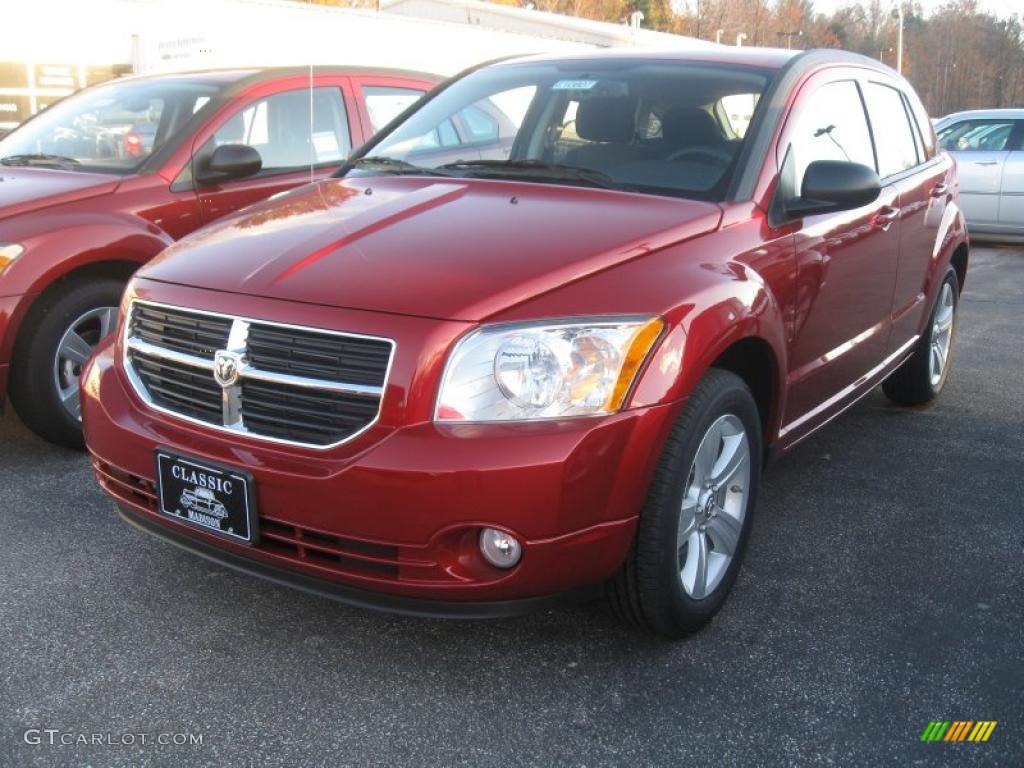 Inferno Red Crystal Pearl 2011 Dodge Caliber Mainstreet Exterior Photo #39153212