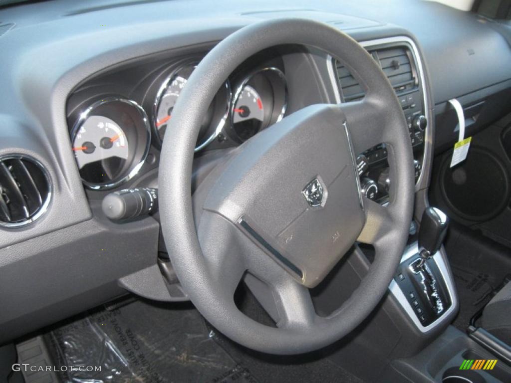2011 Dodge Caliber Mainstreet Dark Slate Gray Steering Wheel Photo #39153357
