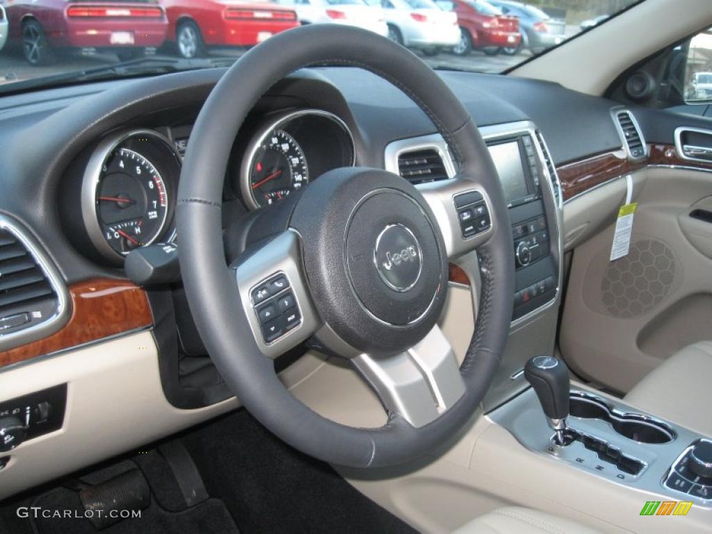 2011 Jeep Grand Cherokee Limited 4x4 Black/Light Frost Beige Dashboard Photo #39153701