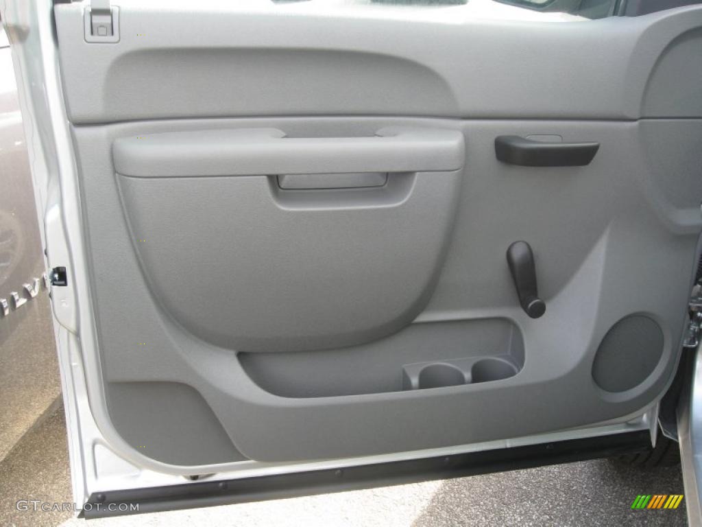 2011 Chevrolet Silverado 1500 LS Regular Cab 4x4 Dark Titanium Door Panel Photo #39153909