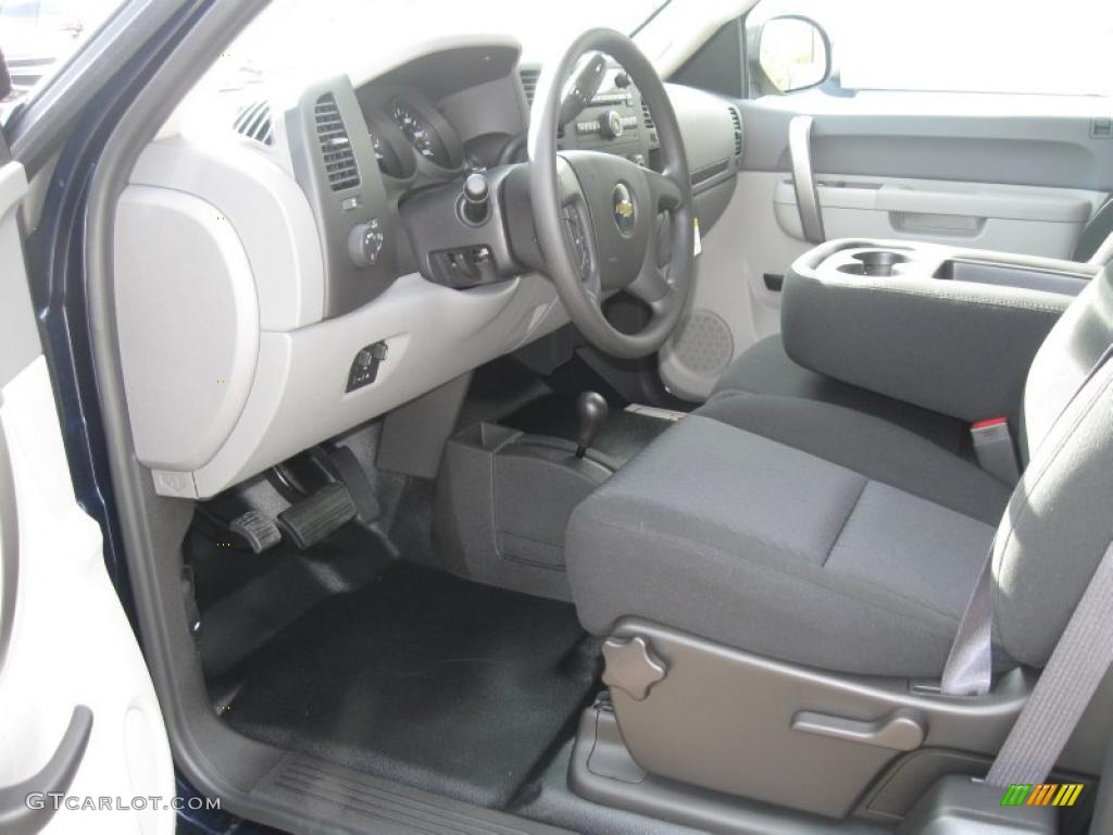 Dark Titanium Interior 2011 Chevrolet Silverado 1500 Extended Cab 4x4 Photo #39154081
