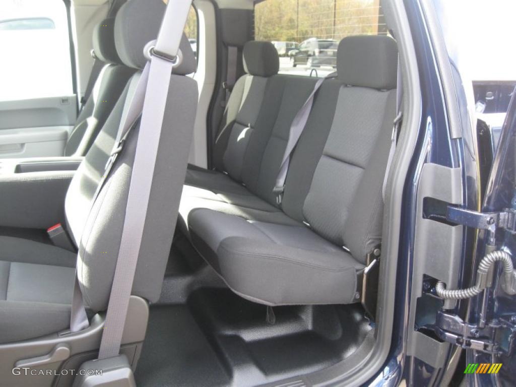 Dark Titanium Interior 2011 Chevrolet Silverado 1500 Extended Cab 4x4 Photo #39154125