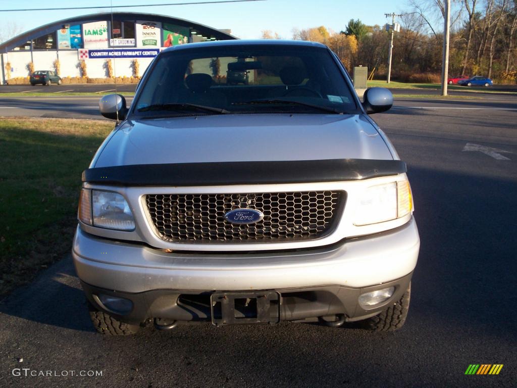 2003 F150 XLT SuperCab 4x4 - Silver Metallic / Medium Graphite Grey photo #2