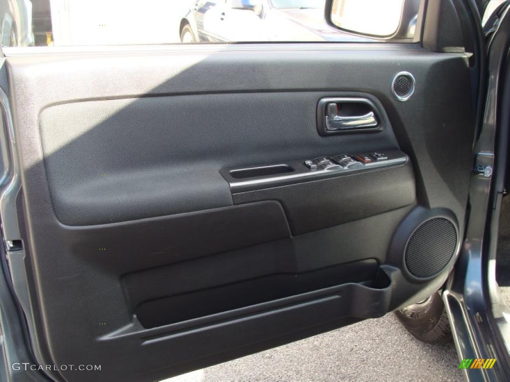 2010 Canyon SLE Crew Cab 4x4 - Gray Green Metallic / Ebony photo #10