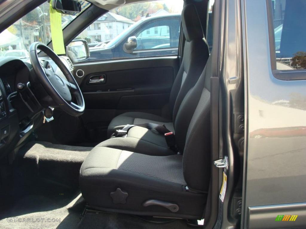 2010 Canyon SLE Crew Cab 4x4 - Gray Green Metallic / Ebony photo #12