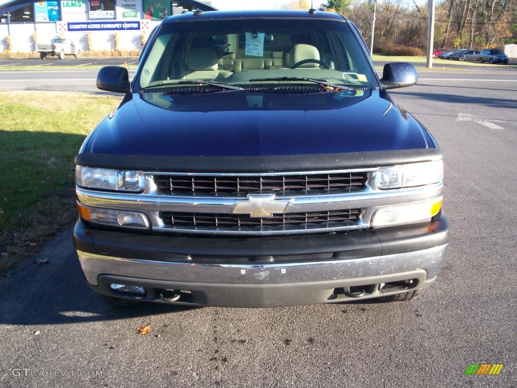 2003 Suburban 1500 LT 4x4 - Indigo Blue Metallic / Tan/Neutral photo #2