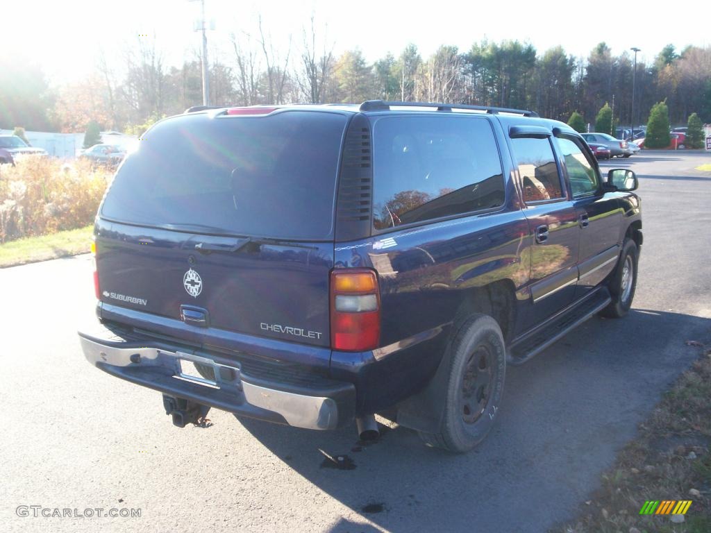 2003 Suburban 1500 LT 4x4 - Indigo Blue Metallic / Tan/Neutral photo #6