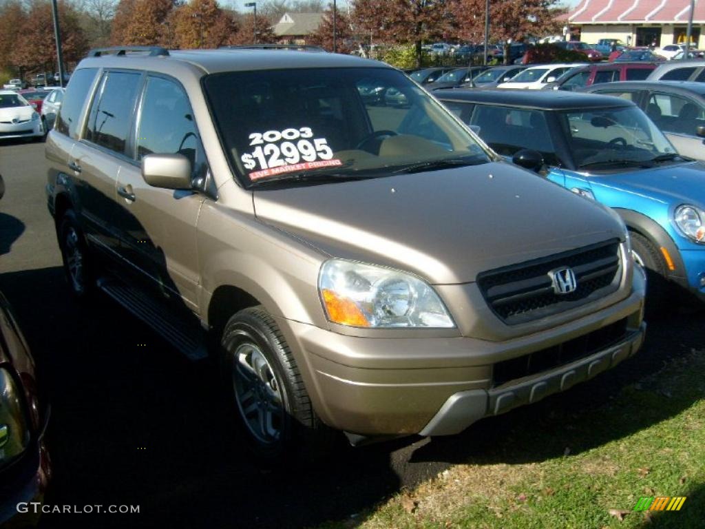 2003 Pilot EX 4WD - Sandstone Metallic / Saddle photo #1