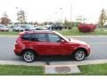 2008 Crimson Red BMW X3 3.0si  photo #7