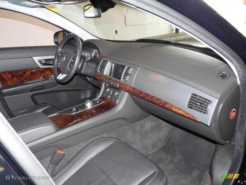 2009 Jaguar XF Premium Luxury Charcoal/Charcoal Dashboard Photo #39158609