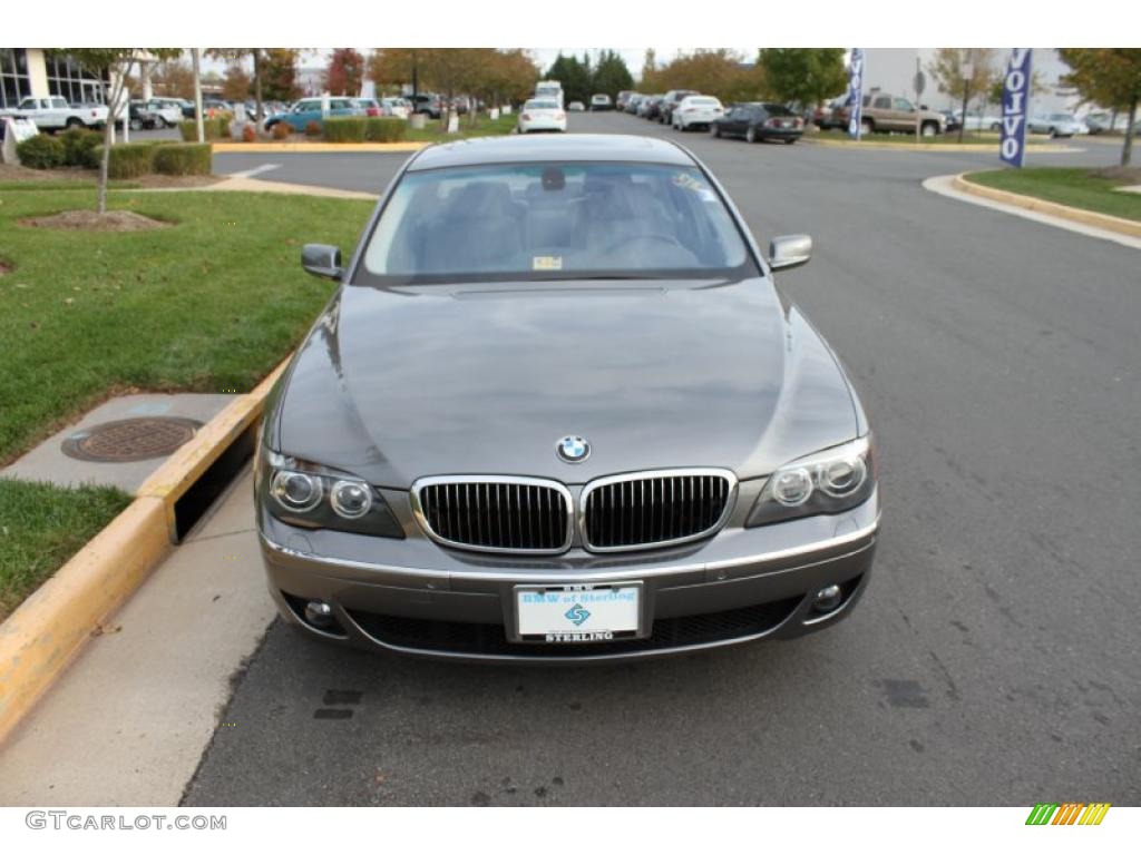 2008 7 Series 750i Sedan - Sterling Grey Metallic / Platinum photo #1