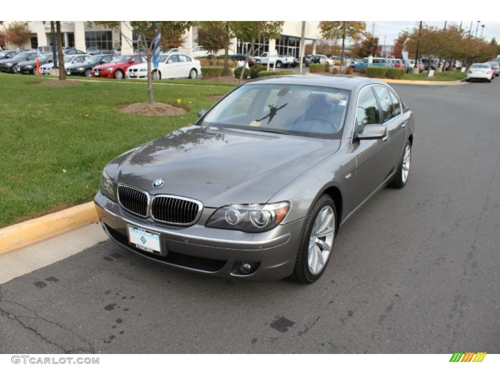 2008 7 Series 750i Sedan - Sterling Grey Metallic / Platinum photo #2