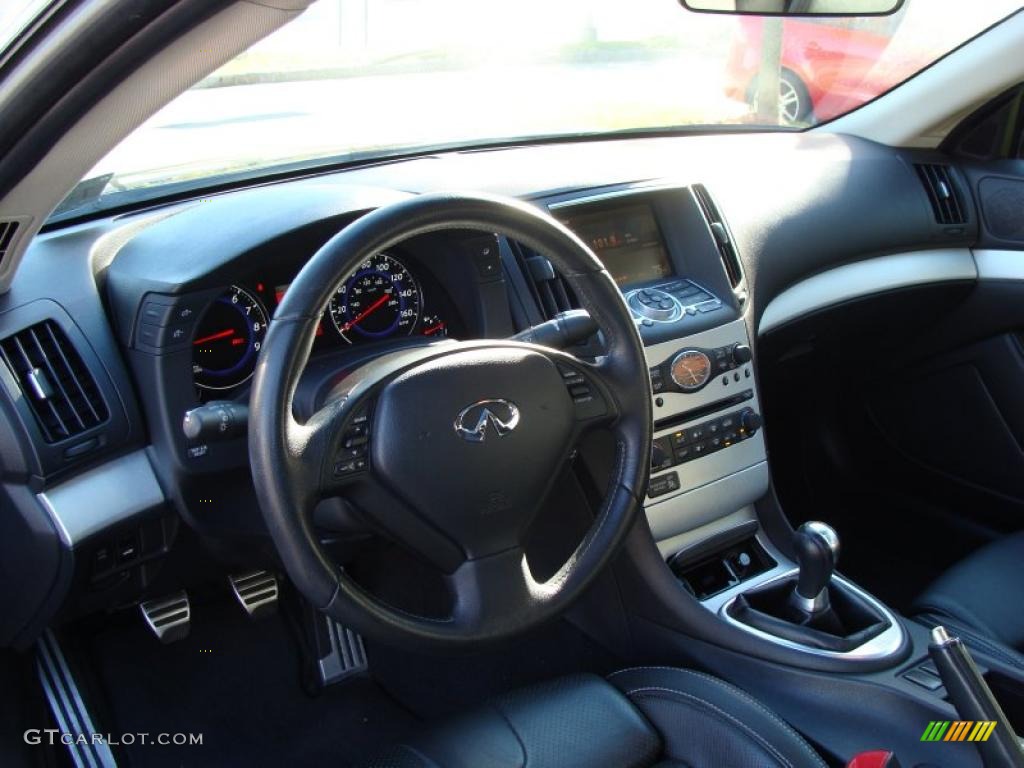 2008 Infiniti G 37 S Sport Coupe Graphite Dashboard Photo #39159277