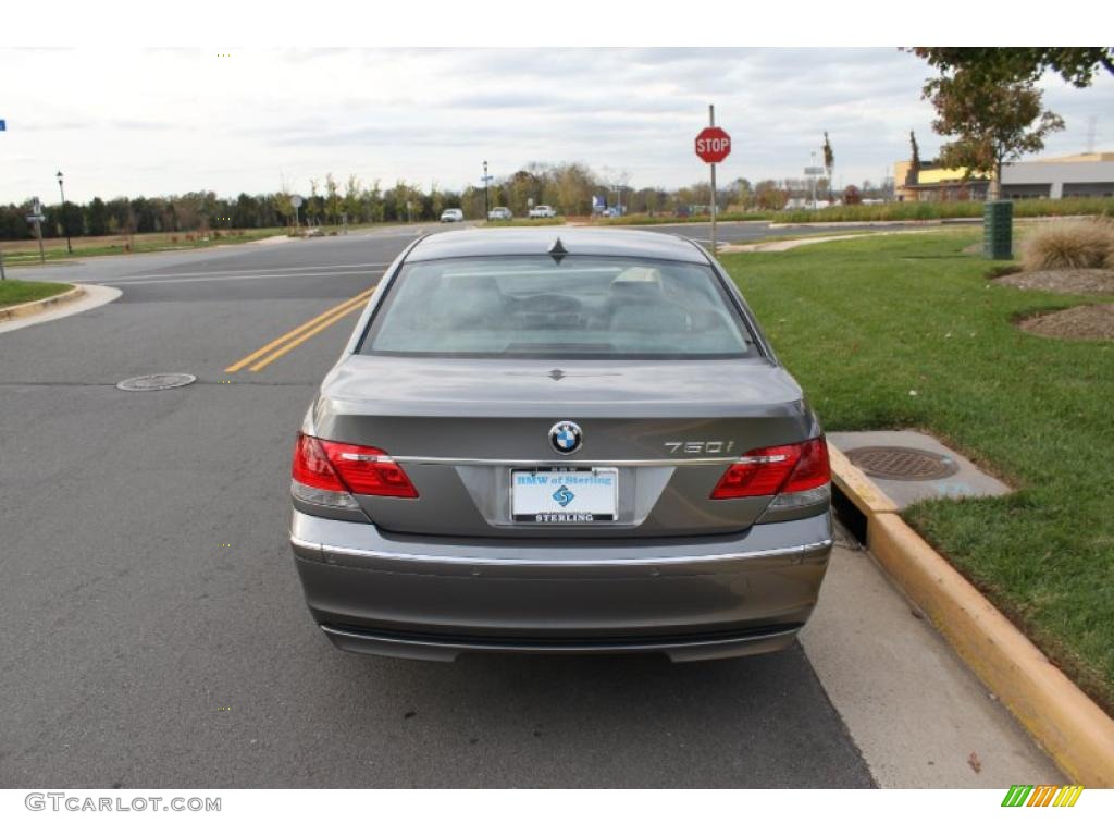 2008 7 Series 750i Sedan - Sterling Grey Metallic / Platinum photo #5