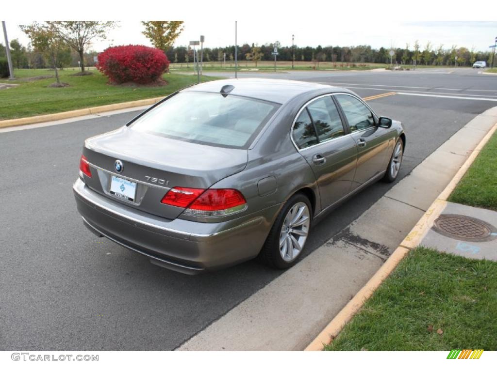 2008 7 Series 750i Sedan - Sterling Grey Metallic / Platinum photo #6
