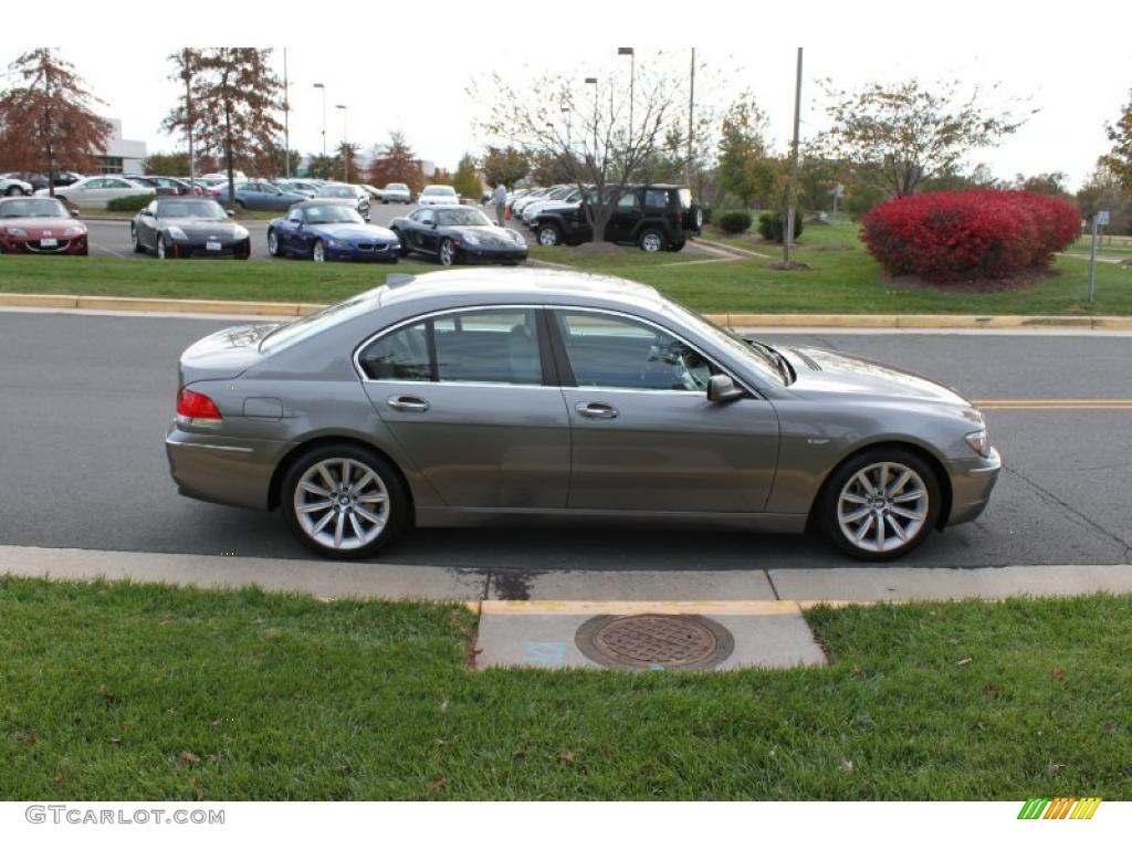 2008 7 Series 750i Sedan - Sterling Grey Metallic / Platinum photo #7
